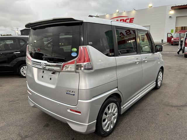 ソリオ ハイブリッドＭＸ　レンタアップ　ＳＤナビ　衝突軽減ブレーキ　バックカメラ　ＥＴＣ　ＢＴ　コーナーセンサー　クルーズコントロール　レーンアシスト　横滑り防止装置　片側電動スライドドア　パーキングアシスト　純正アルミ１５（9枚目）