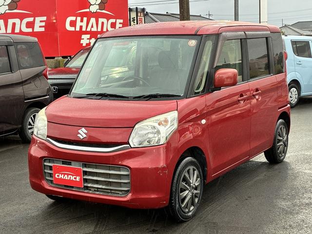 スペーシア G アイドリングストップ バックカメラ USB シートヒーター 電動格納ミラー スライドドア 純正アルミホイール ベンチシート パーキングスタート フルセグTV CD(4枚目)