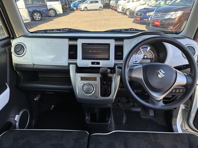 ハスラー G 社外ナビ ワンセグTV CD DVD Bluetooth接続 AUX バックカメラ サイド・フロントカメラ ドライブレコーダー コーナーセンサー 社外15インチアルミホイール プッシュスタート(3枚目)