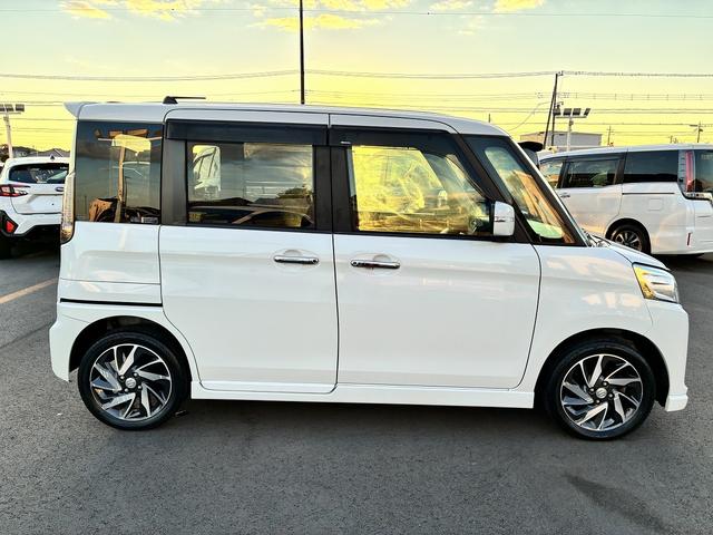 スペーシアカスタム XSターボ 社外ナビ アイドリングストップ ETC クルーズコントロール スマートキー プッシュスタート シートヒーター 電動格納ミラー 両側電動スライドドア LEDヘッドライト オートライト(7枚目)