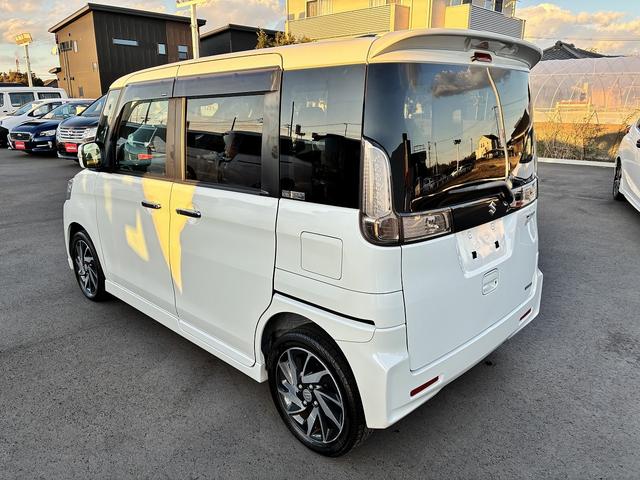 スペーシアカスタム XSターボ 社外ナビ アイドリングストップ ETC クルーズコントロール スマートキー プッシュスタート シートヒーター 電動格納ミラー 両側電動スライドドア LEDヘッドライト オートライト(10枚目)