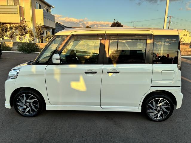 スペーシアカスタム XSターボ 社外ナビ アイドリングストップ ETC クルーズコントロール スマートキー プッシュスタート シートヒーター 電動格納ミラー 両側電動スライドドア LEDヘッドライト オートライト(11枚目)