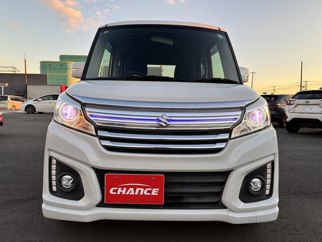 スペーシアカスタム XSターボ 社外ナビ アイドリングストップ ETC クルーズコントロール スマートキー プッシュスタート シートヒーター 電動格納ミラー 両側電動スライドドア LEDヘッドライト オートライト(49枚目)