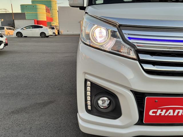 スペーシアカスタム XSターボ 社外ナビ アイドリングストップ ETC クルーズコントロール スマートキー プッシュスタート シートヒーター 電動格納ミラー 両側電動スライドドア LEDヘッドライト オートライト(50枚目)