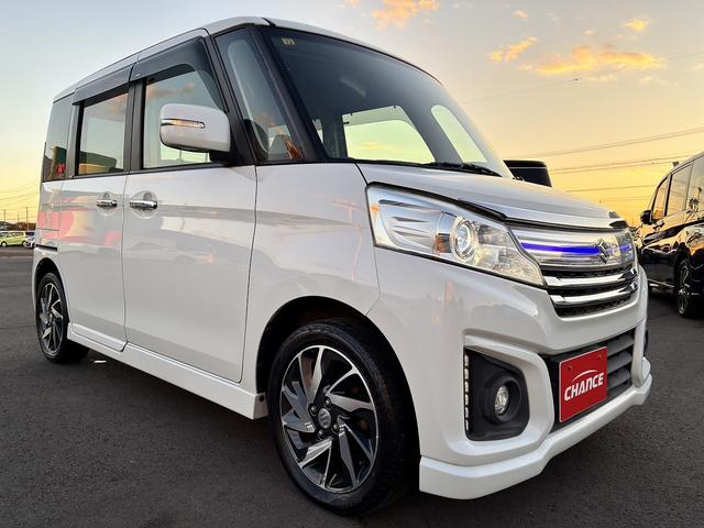 スペーシアカスタム XSターボ 社外ナビ アイドリングストップ ETC クルーズコントロール スマートキー プッシュスタート シートヒーター 電動格納ミラー 両側電動スライドドア LEDヘッドライト オートライト(51枚目)