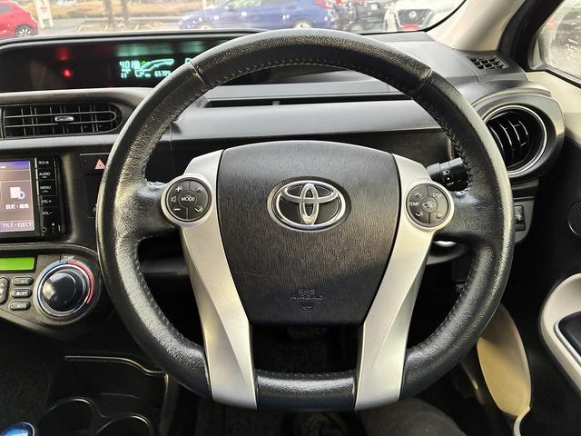 アクア Ｇ　純正ナビ　バックカメラ　ＥＴＣ　パーキングスタート　電動格納ミラー　アイドリングストップ　フォグランプ　オートライト　ＡＵＸ　ＣＤ　ワンセグＴＶ（36枚目）