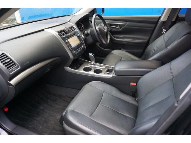 ティアナ XV ETC クリアランスソナー 衝突被害軽減システム ナビ アルミホイール オートライト HID CVT シートエアコン スマートキー 電動格納ミラー 盗難防止システム パワーシート 革シート オットマン(12枚目)