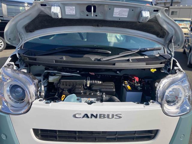 ムーヴキャンバス ストライプスＧ　両側電動スライドドア　クリアランスソナー　衝突被害軽減システム　オートライト　スマートキー　アイドリングストップ　電動格納ミラー　シートヒーター　ベンチシート　ＣＶＴ　ＥＳＣ　エアコン（20枚目）