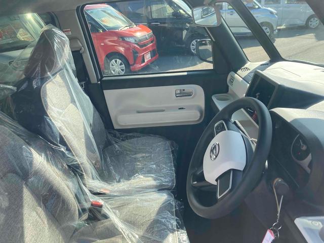 ムーヴキャンバス ストライプスＧ　両側電動スライドドア　クリアランスソナー　衝突被害軽減システム　オートライト　スマートキー　アイドリングストップ　電動格納ミラー　シートヒーター　ベンチシート　ＣＶＴ　ＥＳＣ　エアコン（37枚目）