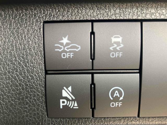 ムーヴキャンバス ストライプスＧ　両側電動スライドドア　クリアランスソナー　衝突被害軽減システム　オートライト　スマートキー　アイドリングストップ　電動格納ミラー　シートヒーター　ベンチシート　ＣＶＴ　ＥＳＣ　エアコン（9枚目）