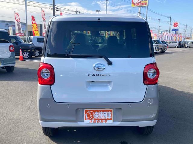 ムーヴキャンバス ストライプスＧ　両側電動スライドドア　クリアランスソナー　衝突被害軽減システム　オートライト　スマートキー　アイドリングストップ　電動格納ミラー　シートヒーター　ベンチシート　ＣＶＴ　ＥＳＣ　エアコン（16枚目）