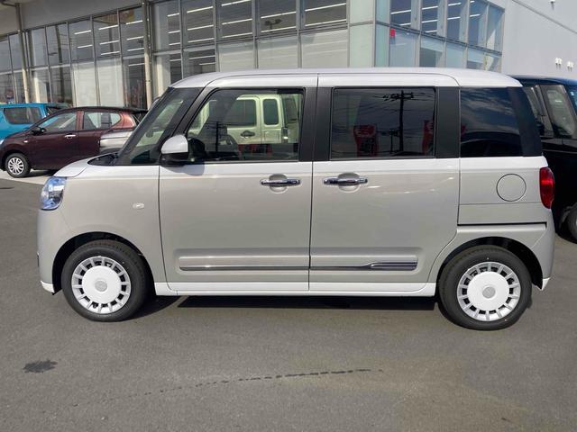 ムーヴキャンバス ストライプスＧ　両側電動スライドドア　クリアランスソナー　衝突被害軽減システム　オートライト　スマートキー　アイドリングストップ　電動格納ミラー　シートヒーター　ベンチシート　ＣＶＴ　ＥＳＣ　エアコン（18枚目）