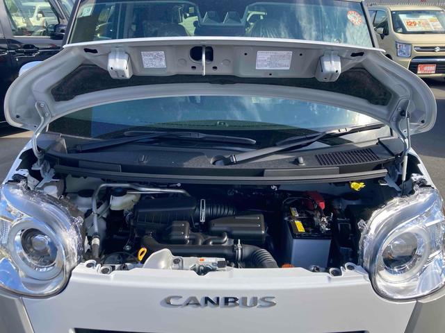 ムーヴキャンバス ストライプスＧ　両側電動スライドドア　クリアランスソナー　衝突被害軽減システム　オートライト　スマートキー　アイドリングストップ　電動格納ミラー　シートヒーター　ベンチシート　ＣＶＴ　ＥＳＣ　エアコン（20枚目）