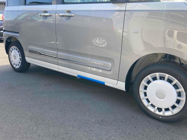 ムーヴキャンバス ストライプスＧ　両側電動スライドドア　クリアランスソナー　衝突被害軽減システム　オートライト　スマートキー　アイドリングストップ　電動格納ミラー　シートヒーター　ベンチシート　ＣＶＴ　ＥＳＣ　エアコン（33枚目）