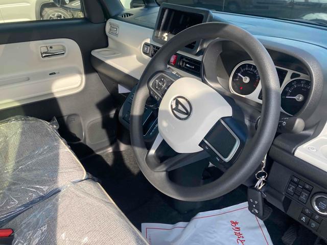 ムーヴキャンバス ストライプスＧ　両側電動スライドドア　クリアランスソナー　衝突被害軽減システム　オートライト　スマートキー　アイドリングストップ　電動格納ミラー　シートヒーター　ベンチシート　ＣＶＴ　ＥＳＣ　エアコン（46枚目）