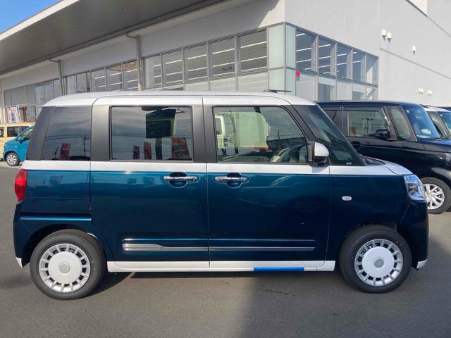 ムーヴキャンバス ストライプスＧ　両側電動スライドドア　クリアランスソナー　衝突被害軽減システム　オートライト　スマートキー　アイドリングストップ　電動格納ミラー　シートヒーター　ベンチシート　ＣＶＴ　ＡＢＳ　ＥＳＣ　エアコン（14枚目）