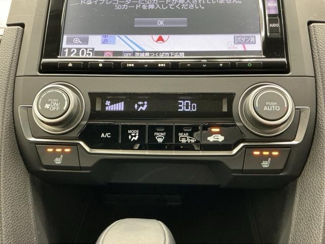 シビック セダン ホンダ認定中古車 純正ドラレコ前 LED サイドエアバッグ DVD視聴可能 横滑り防止装置 USB 地デジTV リアカメラ クルーズコントロール アイドリングストップ スマキー 前席シートヒーター(12枚目)