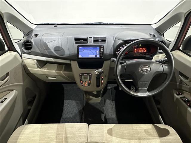 ムーヴ X アイドリングストップ車 デュアルエアバッグ TVナビ 盗難防止 インテリキー AW ベンチ ETC キーレスエントリ オートエアコン 記録簿 エアバック パワーステ ABS パワーウインドウ ワンセグ(8枚目)