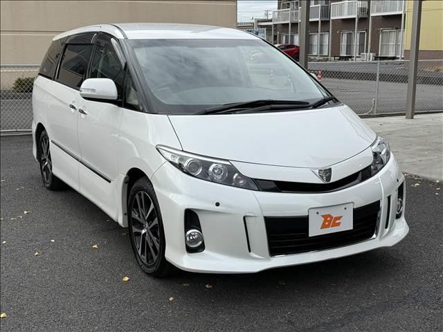 エスティマ アエラス プレミアムエディション 中後期 両電スラ フルセグナビ フリップダウンモニター Bモニ スマートキー Pスタ Cセンサー ETC ドラレコ クルコン ステリモ ハーフレザー Pシート キセノン フォグ Aライト マット(5枚目)