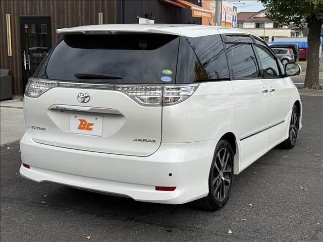 エスティマ アエラス プレミアムエディション 中後期 両電スラ フルセグナビ フリップダウンモニター Bモニ スマートキー Pスタ Cセンサー ETC ドラレコ クルコン ステリモ ハーフレザー Pシート キセノン フォグ Aライト マット(24枚目)