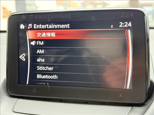 デミオ ＸＤ　スマートシティブレーキ　ＢＳＭ　Ｃセンサー　車線逸脱警報　スマートキー　Ｐスタート　ＢＴ　ラジオ　ステリモ　Ａライト　ｉ－ｓｔｏｐ　レベライザー　横滑り防止　サイド／カーテンＳＲＳ　Ｐガラス（3枚目）