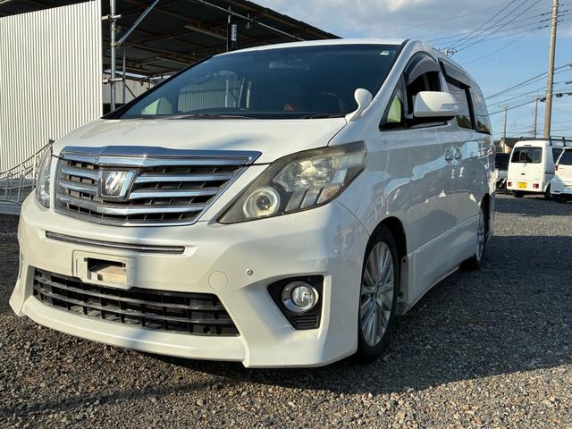 アルファード 240S キーレス エアバック パワステ パワーウインドウ カーテンエアバッグ リアオートエアコン 電動格納ミラー 衝突安全ボディ スマートキー ABS DVD再生 リアカメラ 盗難防止装置(2枚目)