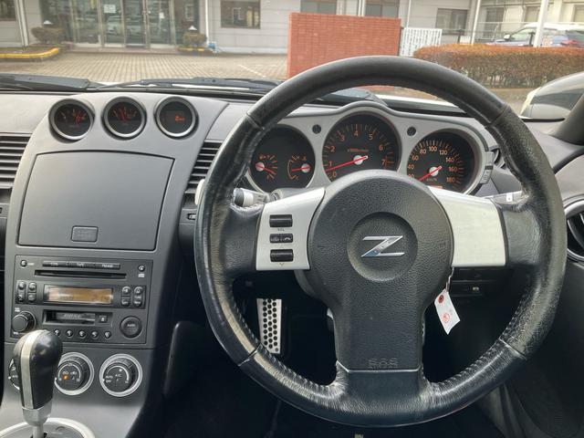 フェアレディZ バージョンT 車検2年付き BOSEサウンドシステム Z33後期純正アルミ ナビ CD DVD ETC バックモニター レザーシート シートヒーター パワーシート キーレス MTモード付5AT 2シーター(15枚目)