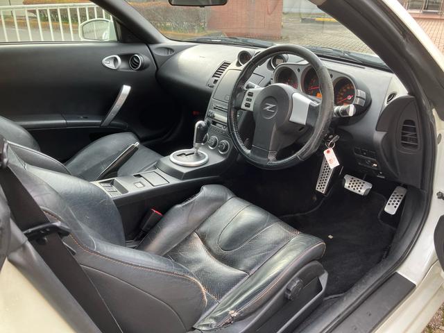 フェアレディZ バージョンT 車検2年付き BOSEサウンドシステム Z33後期純正アルミ ナビ CD DVD ETC バックモニター レザーシート シートヒーター パワーシート キーレス MTモード付5AT 2シーター(40枚目)