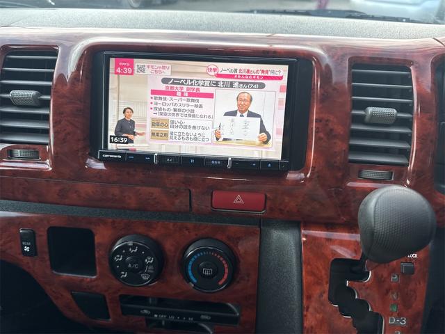 ハイエースバン ロングスーパーＧＬ　バックカメラ　ナビ　ＴＶ　両側スライドドア　アルミホイール　電動格納ミラー　ＡＴ　エアコン　パワーウィンドウ　運転席エアバッグ（9枚目）