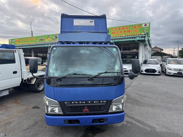 キャンター ダンプ　ＭＴ　後輪ダブル　電動格納ミラー　エアコン　パワーウィンドウ　運転席エアバッグ　記録簿（4枚目）