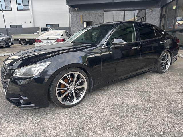 クラウンハイブリッド アスリートS ETC クリアランスソナー オートクルーズコントロール バックカメラ ナビ TV アルミホイール HID CVT スマートキー 電動格納ミラー 盗難防止システム CD 衝突安全ボディ ABS ESC(12枚目)