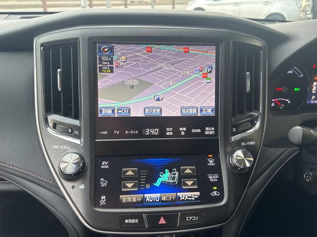 クラウンハイブリッド アスリートS ETC クリアランスソナー オートクルーズコントロール バックカメラ ナビ TV アルミホイール HID CVT スマートキー 電動格納ミラー 盗難防止システム CD 衝突安全ボディ ABS ESC(36枚目)