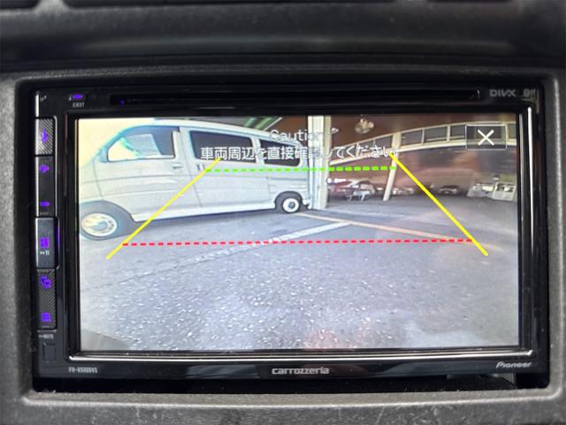 バックカメラも付いています。駐車の時に便利なのはもちろんの事、後方死角にいる子供たちに気が付くことができるので安心安全ですね