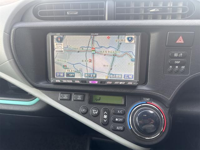 アクア S ドライブレコーダー ETC ナビ スマートキー 電動格納ミラー CVT 衝突安全ボディ ABS ESC エアコン パワーステアリング パワーウィンドウ(4枚目)