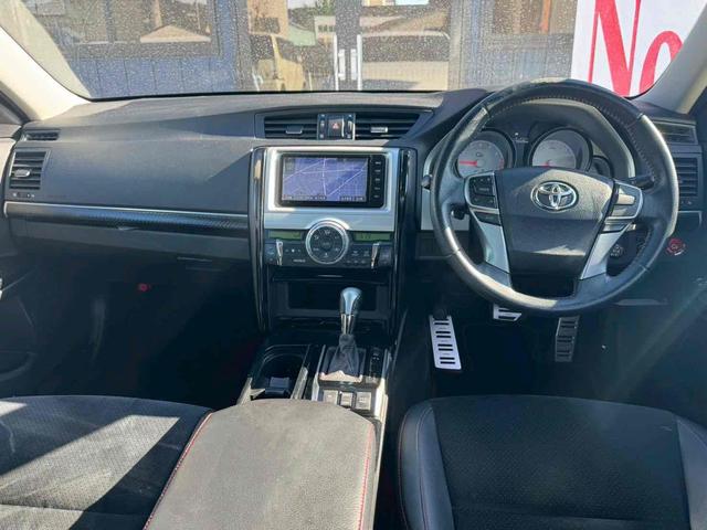 マークX 250G Sパッケージ G’s ETC バックカメラ ナビ TV アルミホイール オートライト HID AT スマートキー 電動格納ミラー 盗難防止システム CD Bluetooth 衝突安全ボディ ABS ESC エアコン(5枚目)