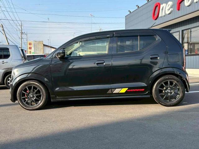 アルトワークス ベースグレード　ＥＴＣ　クリアランスソナー　レーンアシスト　衝突被害軽減システム　オートライト　ＨＩＤ　スマートキー　アイドリングストップ　電動格納ミラー　ＡＴ　盗難防止システム　ＡＢＳ　ＥＳＣ　ＣＤ　アルミホイール（16枚目）