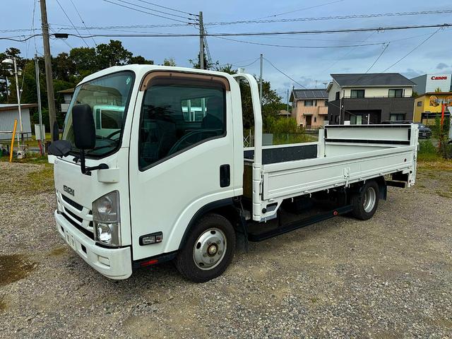 エルフトラック  ワイド ロング 垂直ゲート 6MT 2018/7 極東 V801C-1MK72 18T070137N垂直ゲート(デッキ2枚折)<平>2方開 床フック3対 床木製 平ボディ(2枚目)