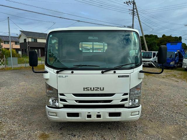 エルフトラック  ワイド ロング 垂直ゲート 6MT 2018/7 極東 V801C-1MK72 18T070137N垂直ゲート(デッキ2枚折)<平>2方開 床フック3対 床木製 平ボディ(6枚目)