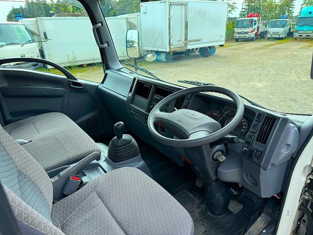 エルフトラック  ワイド ロング 垂直ゲート 6MT 2018/7 極東 V801C-1MK72 18T070137N垂直ゲート(デッキ2枚折)<平>2方開 床フック3対 床木製 平ボディ(24枚目)