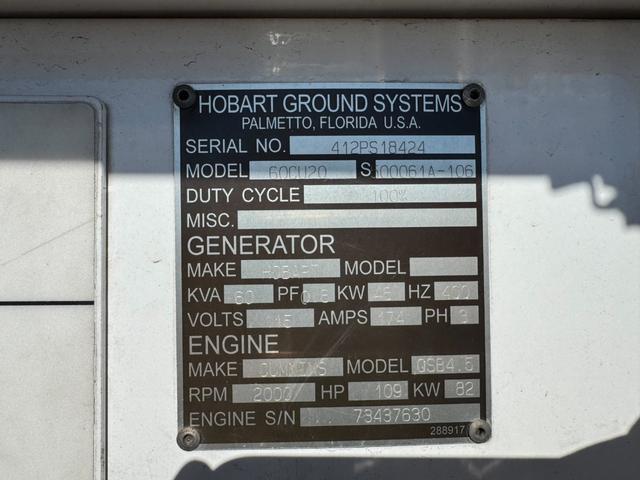ダイナトラック 　発電機付ヒラ　バックカメラ　アイドリングストップ　ＡＴ　ＨＯＢＡＲＴ　６０ＫＶＡ　６０ＣＵ２０　アワーメーター４１４５ｈ　作業灯４ヶ（14枚目）
