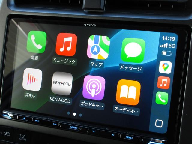 プリウスPHV S GRスポーツ ガナドールマフラー KENWOOD9インチナビ AppleCarPlay・AndroidAuto HDMI ミラーリング DVD再生 Bluetooth バックカメラ モデリスタサイドエアロ ETC(15枚目)
