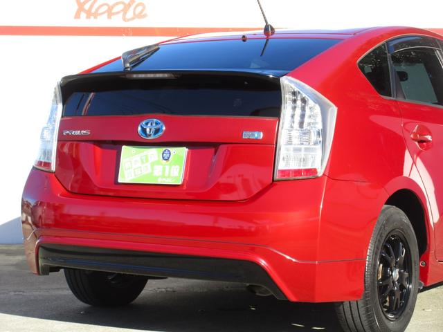 プリウス S 前後後期バンパー モデリスタエアロパーツ ETC フロントドラレコ 純正ナビ ワンセグTV DVD再生 オートライト 15インチアルミホイール タイミングチェーン(6枚目)