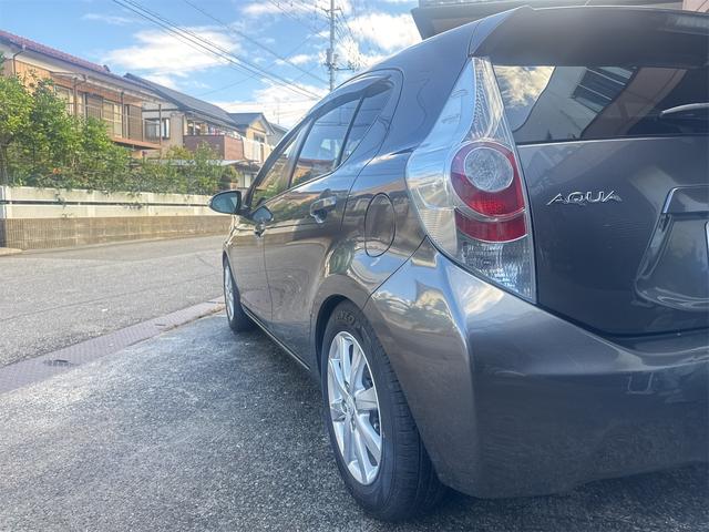 アクア Gブラックソフトレザーセレクション ダウンサス、カロッツェリア スピーカー、Bluetooth、社外ステアリング、灯火類フルLED仕様、ETC、バックカメラ(13枚目)