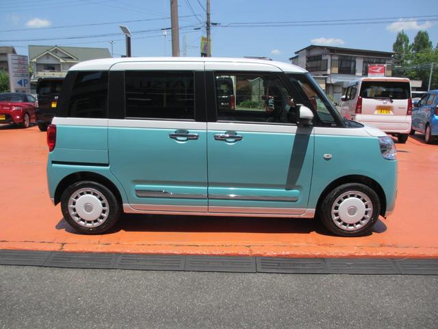 ムーヴキャンバス ストライプスGターボ パノラマモニター・10インチ純正ナビ・ナビ連動ドラレコ(前後)装備!!(5枚目)