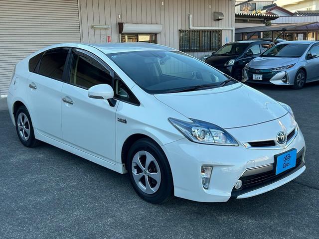 プリウスPHV G 純正HDDナビ フルセグTV バックカメラ ドライブレコーダー DVD再生 シートヒーター ハーフレザーシート ビルトインETC HIDヘッドライト ドアバイザー 純正アルミホイール(2枚目)