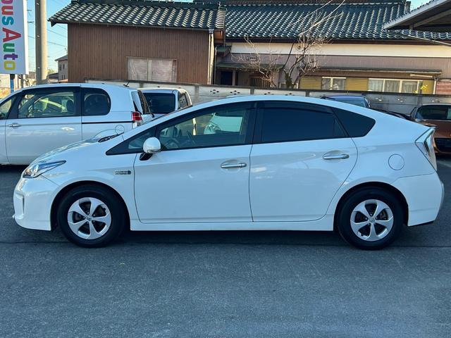 プリウスPHV G 純正HDDナビ フルセグTV バックカメラ ドライブレコーダー DVD再生 シートヒーター ハーフレザーシート ビルトインETC HIDヘッドライト ドアバイザー 純正アルミホイール(6枚目)