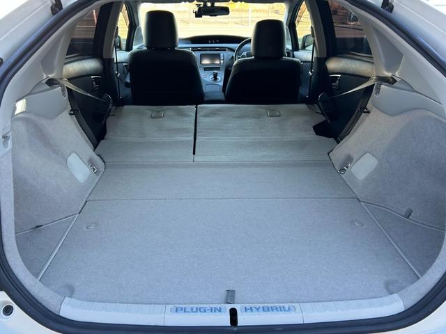 プリウスPHV G 純正HDDナビ フルセグTV バックカメラ ドライブレコーダー DVD再生 シートヒーター ハーフレザーシート ビルトインETC HIDヘッドライト ドアバイザー 純正アルミホイール(16枚目)