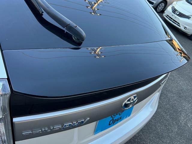 プリウスPHV G 純正HDDナビ フルセグTV バックカメラ ドライブレコーダー DVD再生 シートヒーター ハーフレザーシート ビルトインETC HIDヘッドライト ドアバイザー 純正アルミホイール(30枚目)