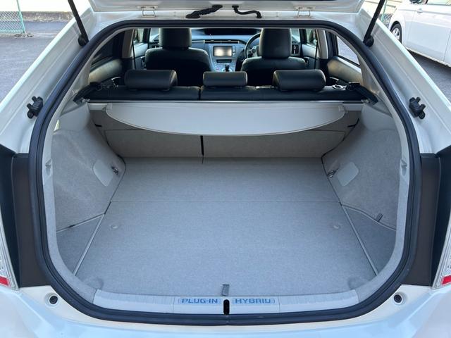 プリウスPHV G 純正HDDナビ フルセグTV バックカメラ ドライブレコーダー DVD再生 シートヒーター ハーフレザーシート ビルトインETC HIDヘッドライト ドアバイザー 純正アルミホイール(37枚目)