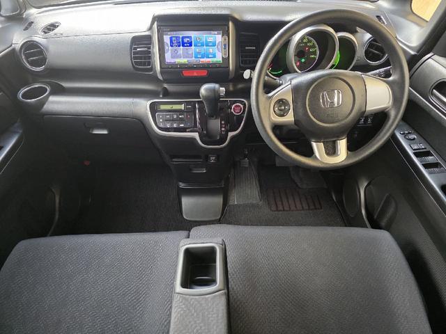 N-BOX G SSパッケージ バックカメラ 両側電動スライドドア ナビ スマートキー アイドリングストップ 電動格納ミラー ベンチシート CVT 盗難防止システム ABS ESC CD DVD再生 チップアップシート(2枚目)